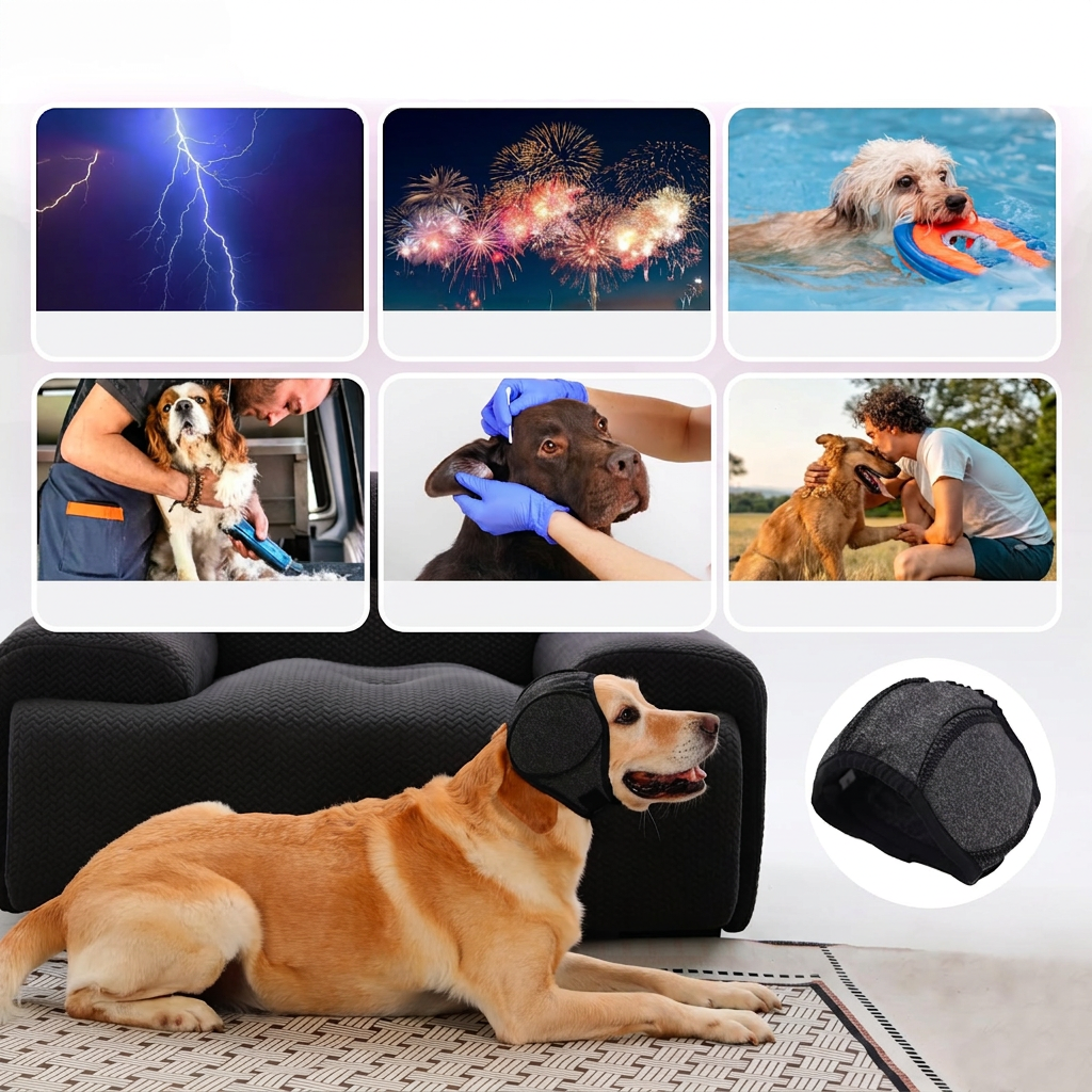 ClawPaws™ Ohrschutz‑Haube für Hunde
